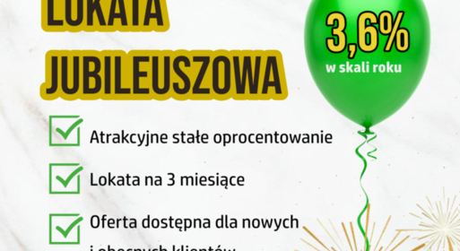 Zdjęcie do Lokata Jubileuszowa